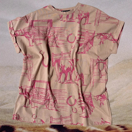 Fancy Fenceline Mom Cuff Top