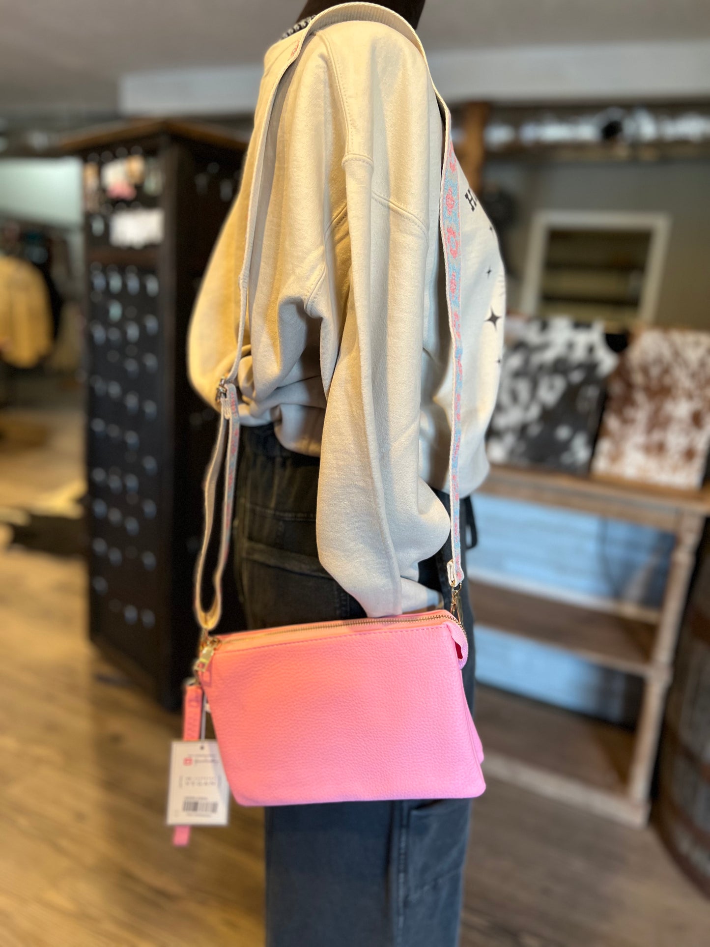 The Zoie Bubblegum Crossbody