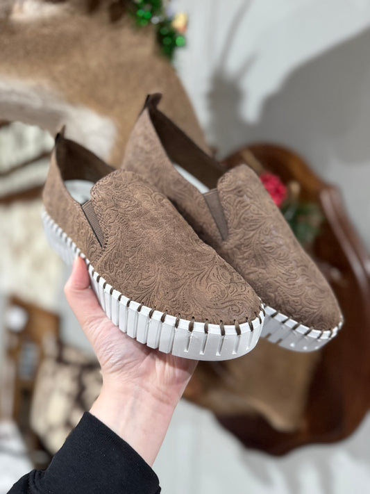 Tooled Moxie Shoes