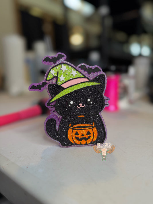 Black Halloween Kitty Freshie