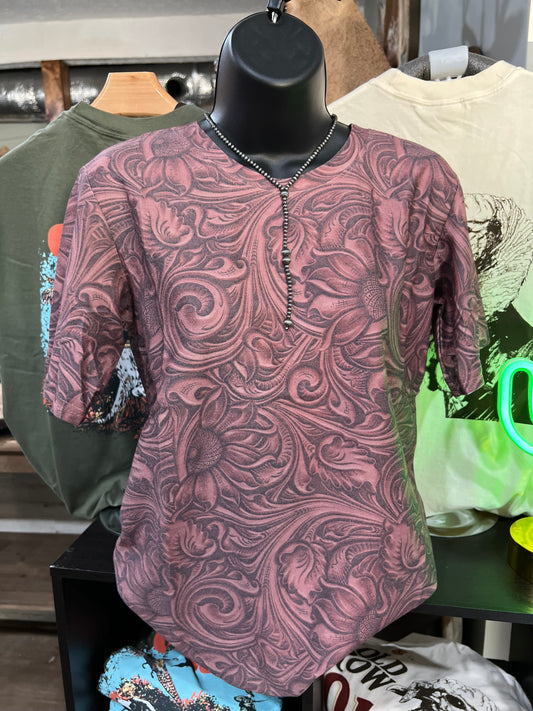 Tooled Leather Top