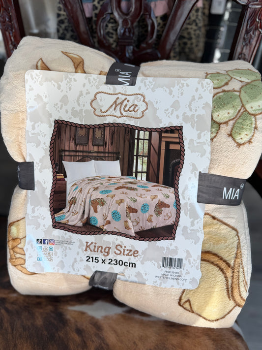 Coquette Horse King Blanket