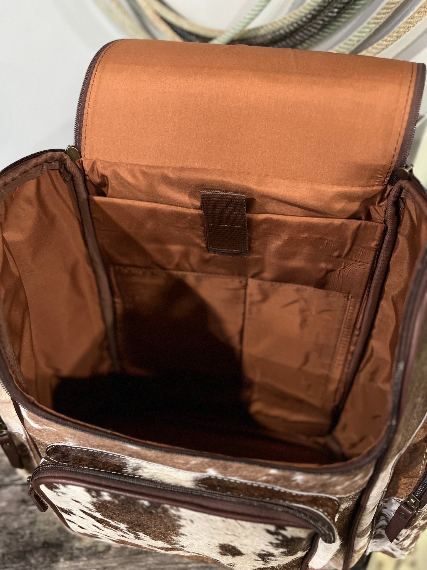 Diamond Cowhide Backpack