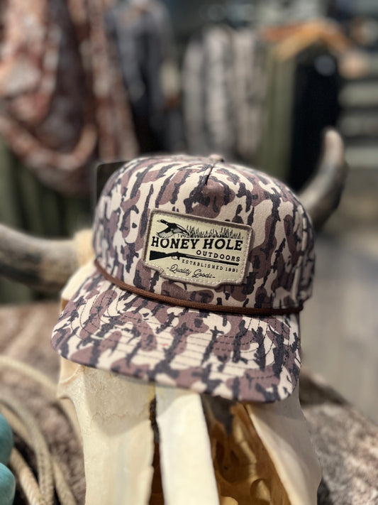 Honey Hole Vintage Camo Snapback