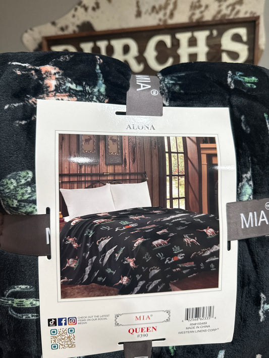 Midnight Desert Queen Blanket