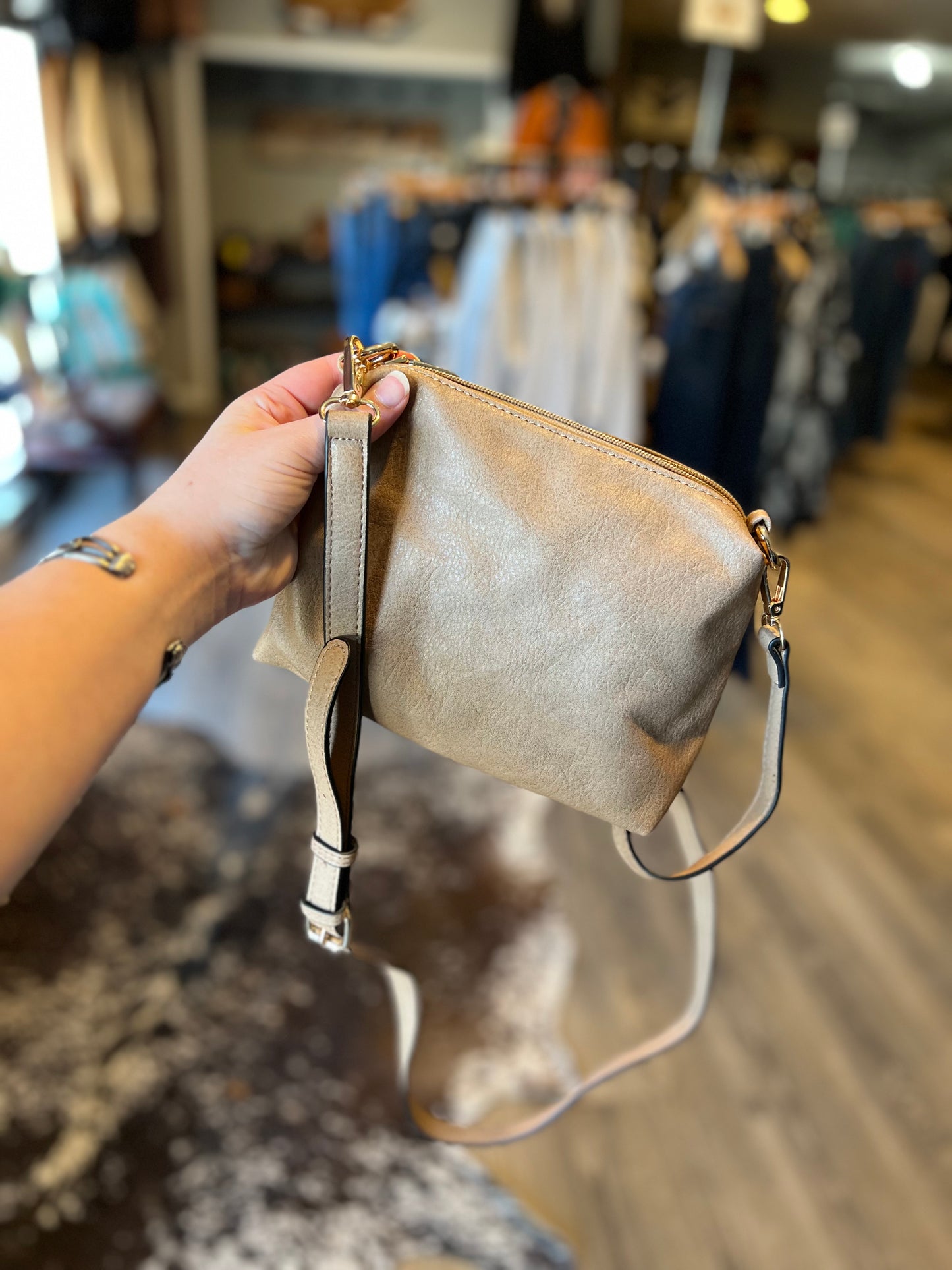 Two In One Cream Crossbody Set