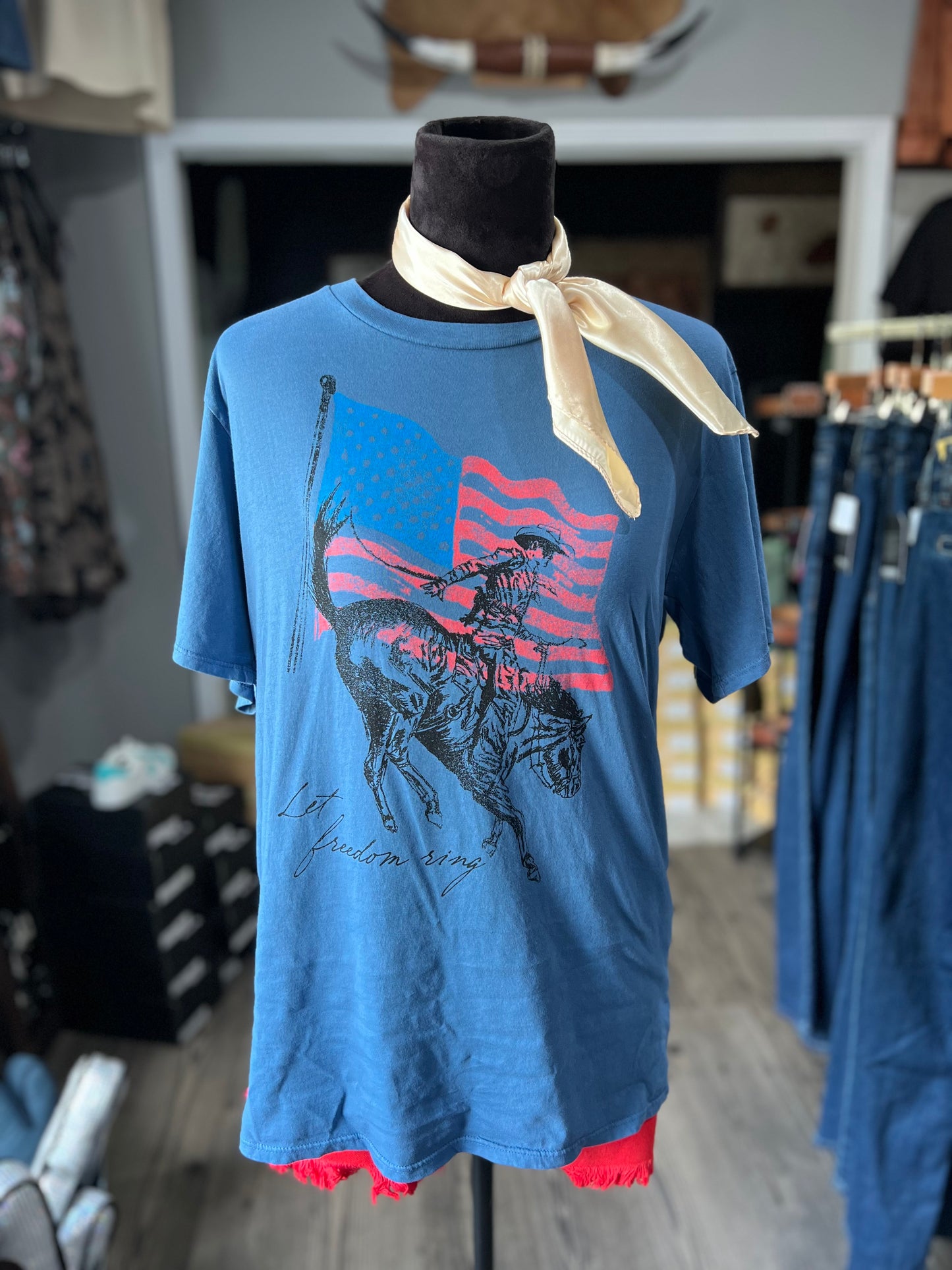 Let Freedom Ring Mineral Wash Tee