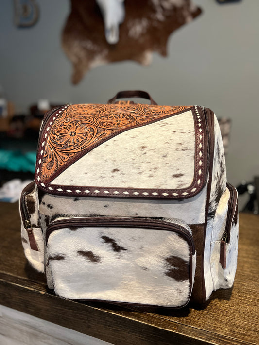 Cloud Cowhide Diaper Bag / Backpack