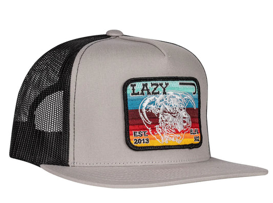 Lazy J Ranch SnapBack Silver Serape