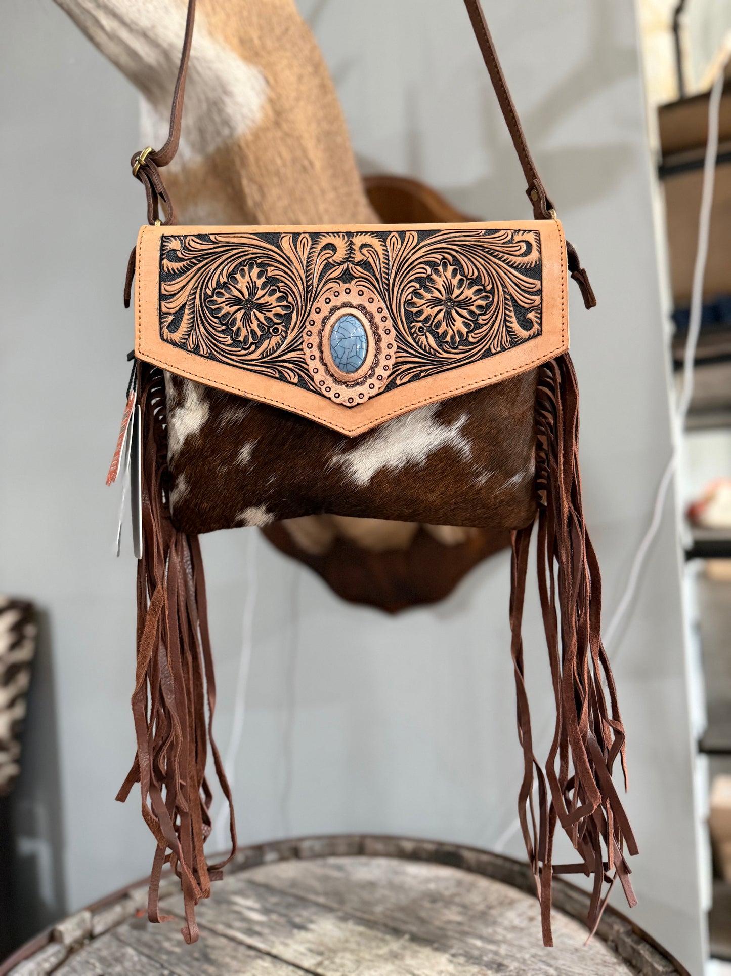 War Paint Cowhide Crossbody