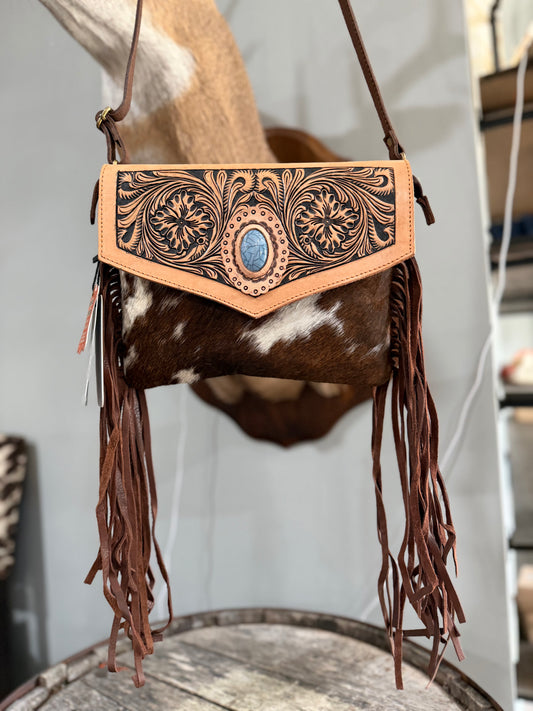 War Paint Cowhide Crossbody