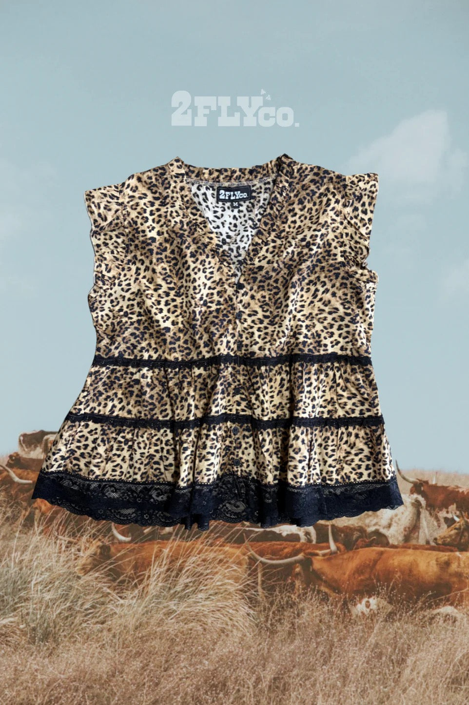 Llano Lace Leopard Tank