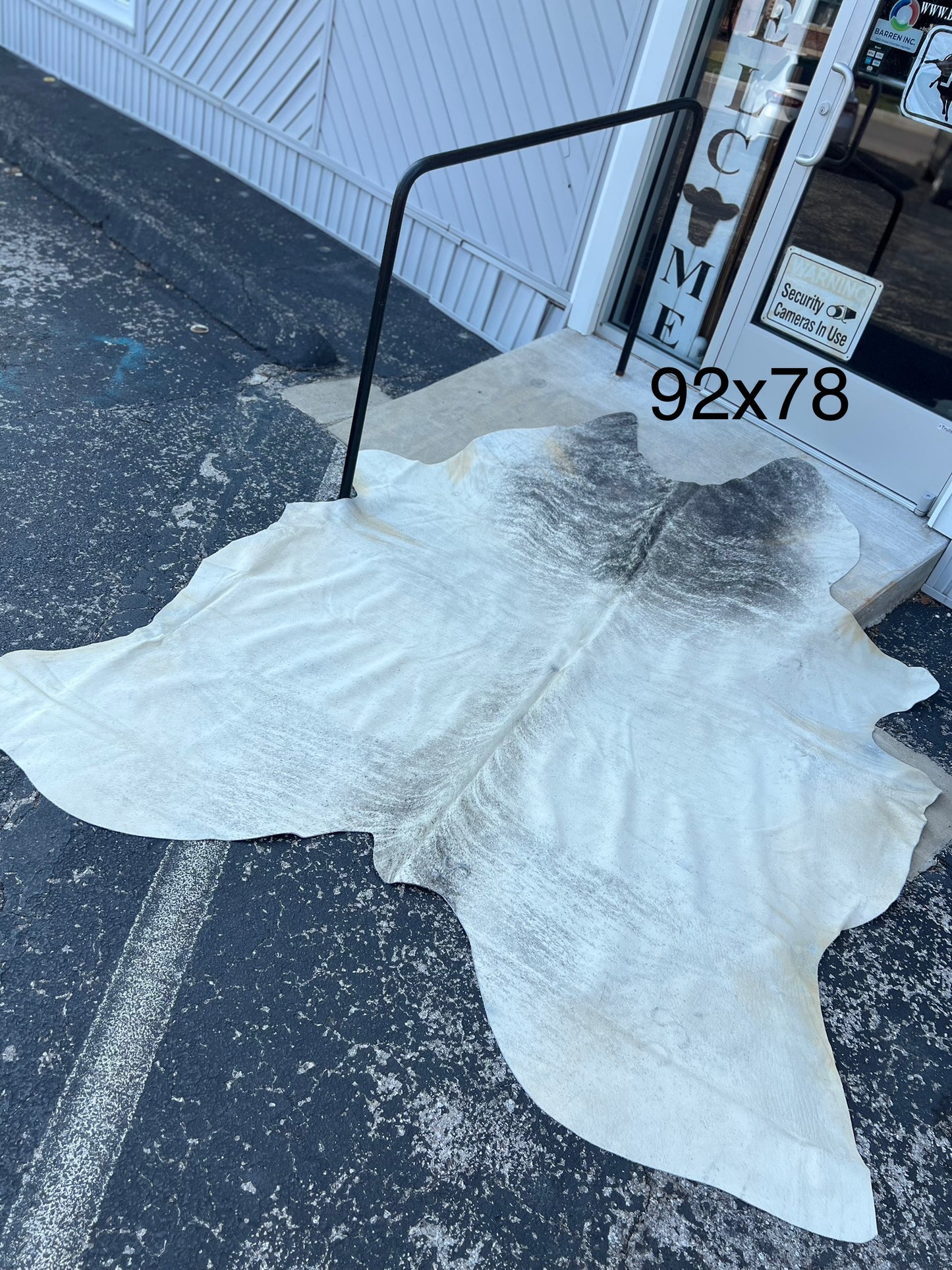 Gray Brindle Cowhide Rug
