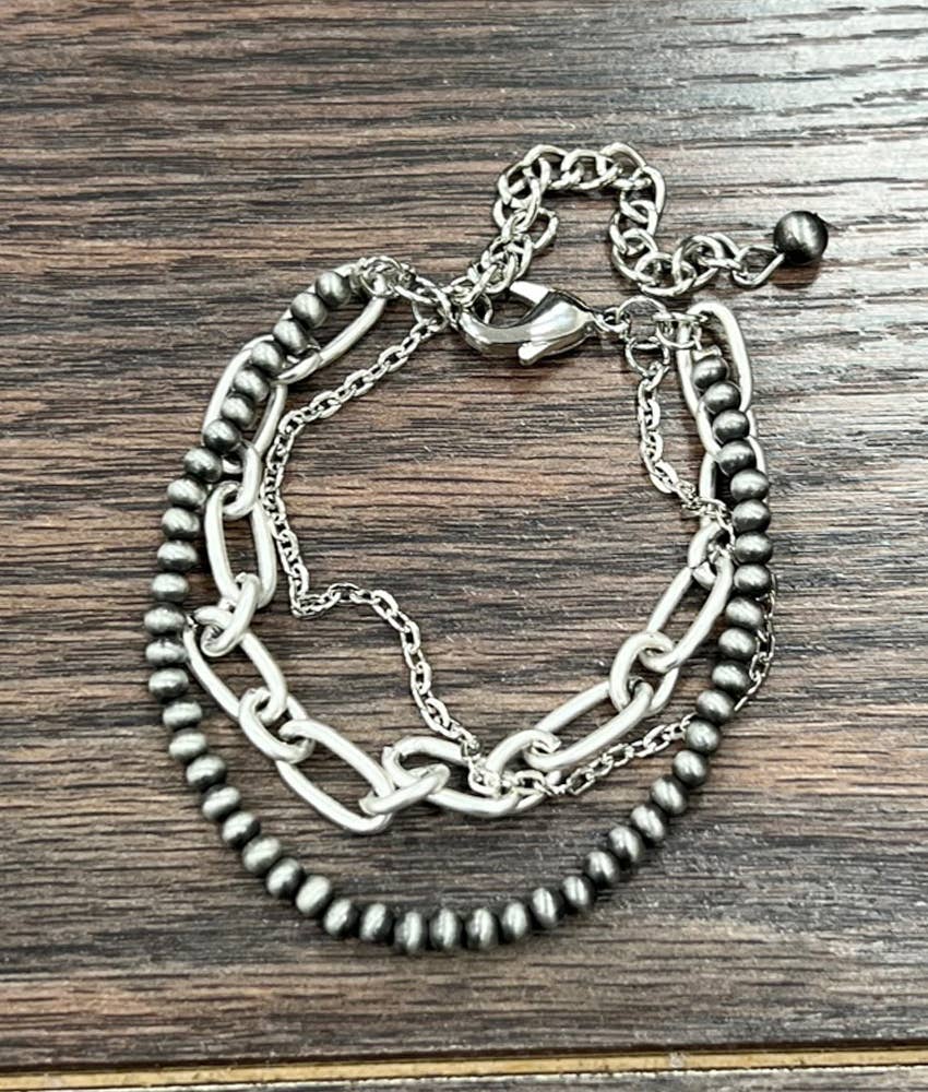 Edgy Adjustable Faux Bracelet