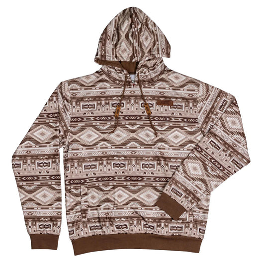 Lazy J Ranch Brown Aztec Hoodie