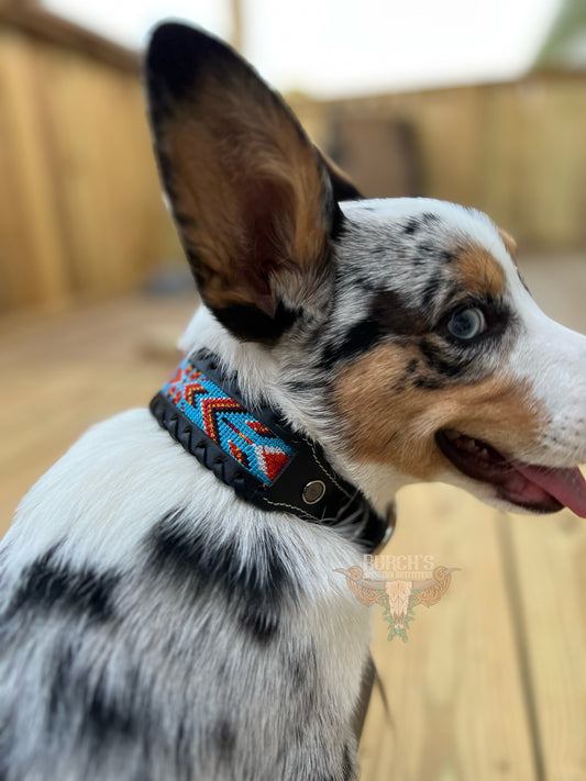 Running Wind Faux Beaded Dog Collar