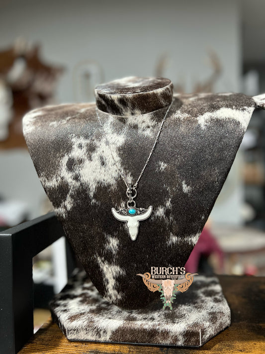 Ivory Steer Faux Necklace
