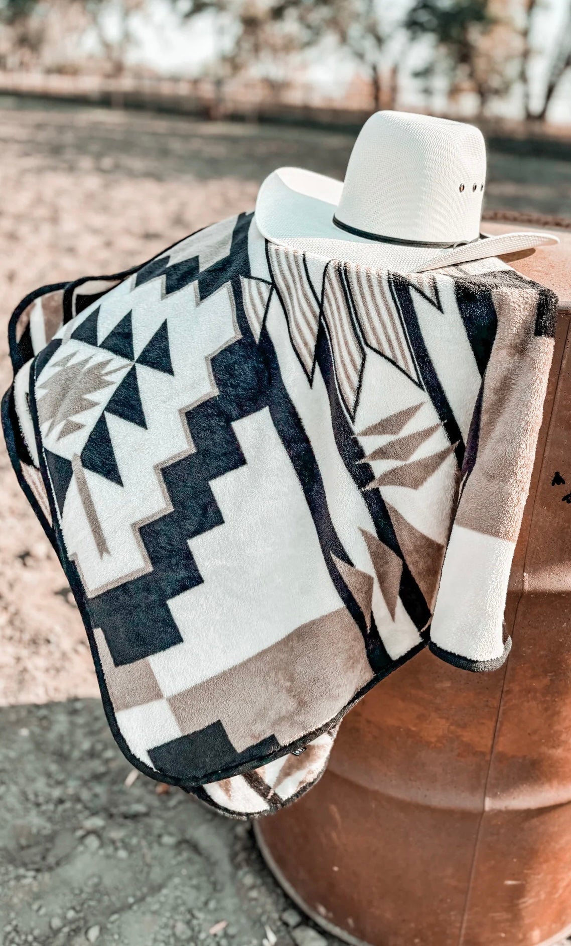 Aztec Robe + Blanket Gift Set