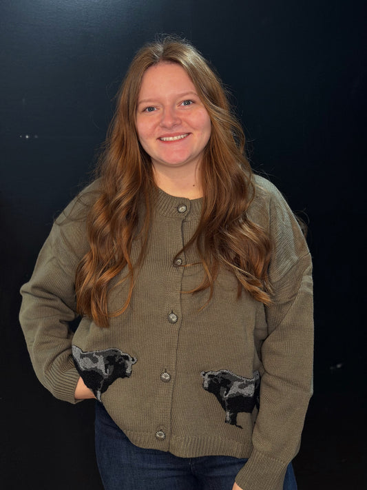 Ranch Royalty Angus Cardigan