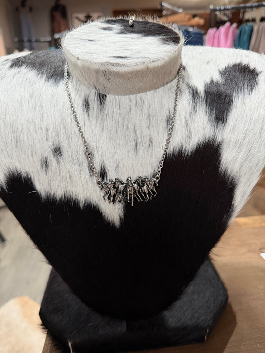 Running Horse Necklace and Earring Set