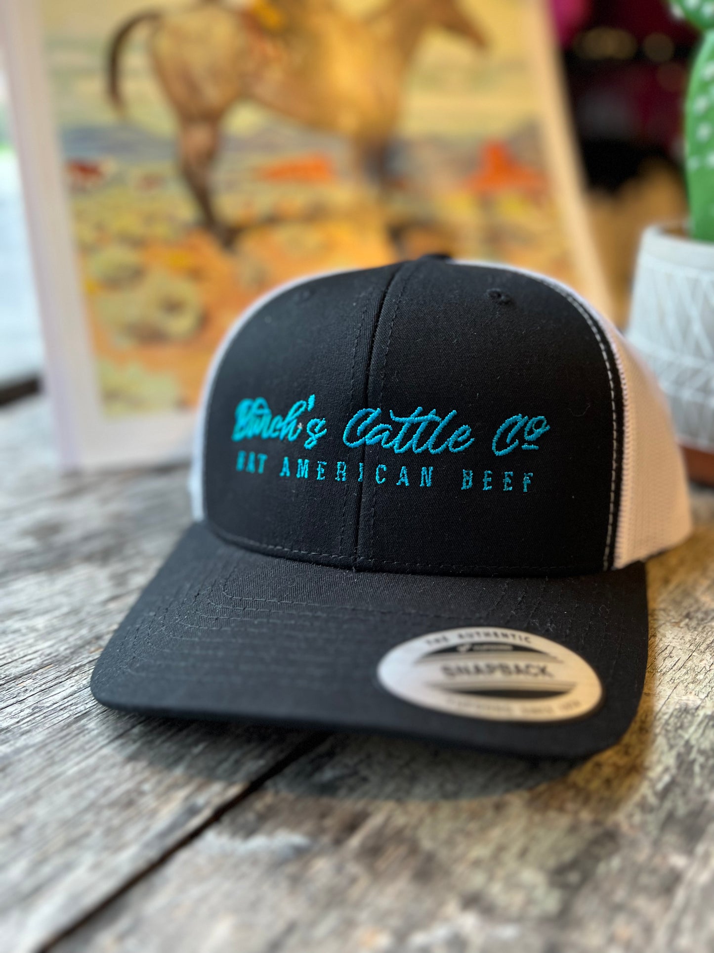 Burch’s Eat Beef Blue SnapBack