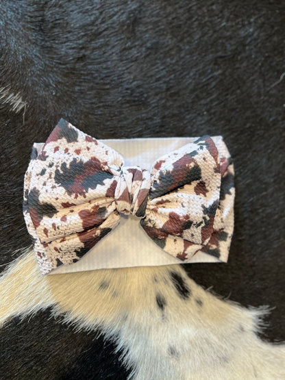 Cow Hide Infant Headwrap