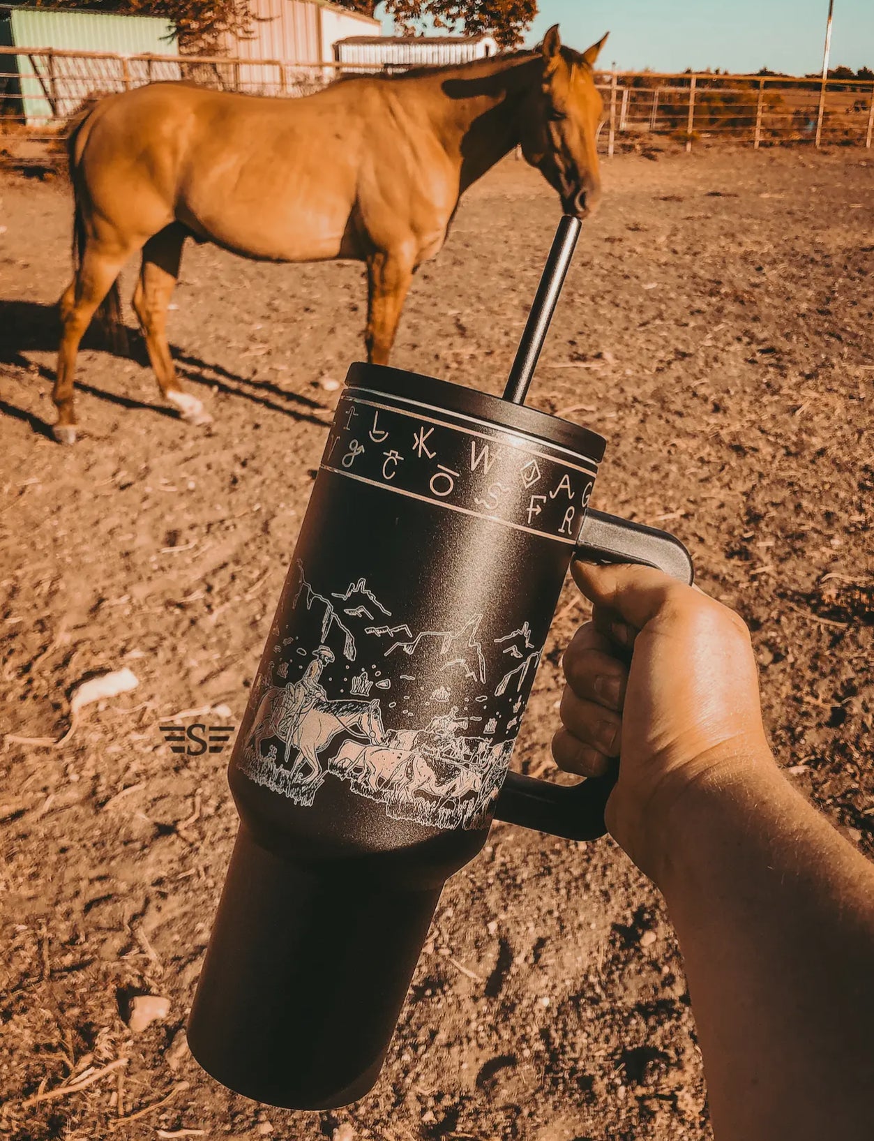 Dusk Cattle Drive Tumbler Set