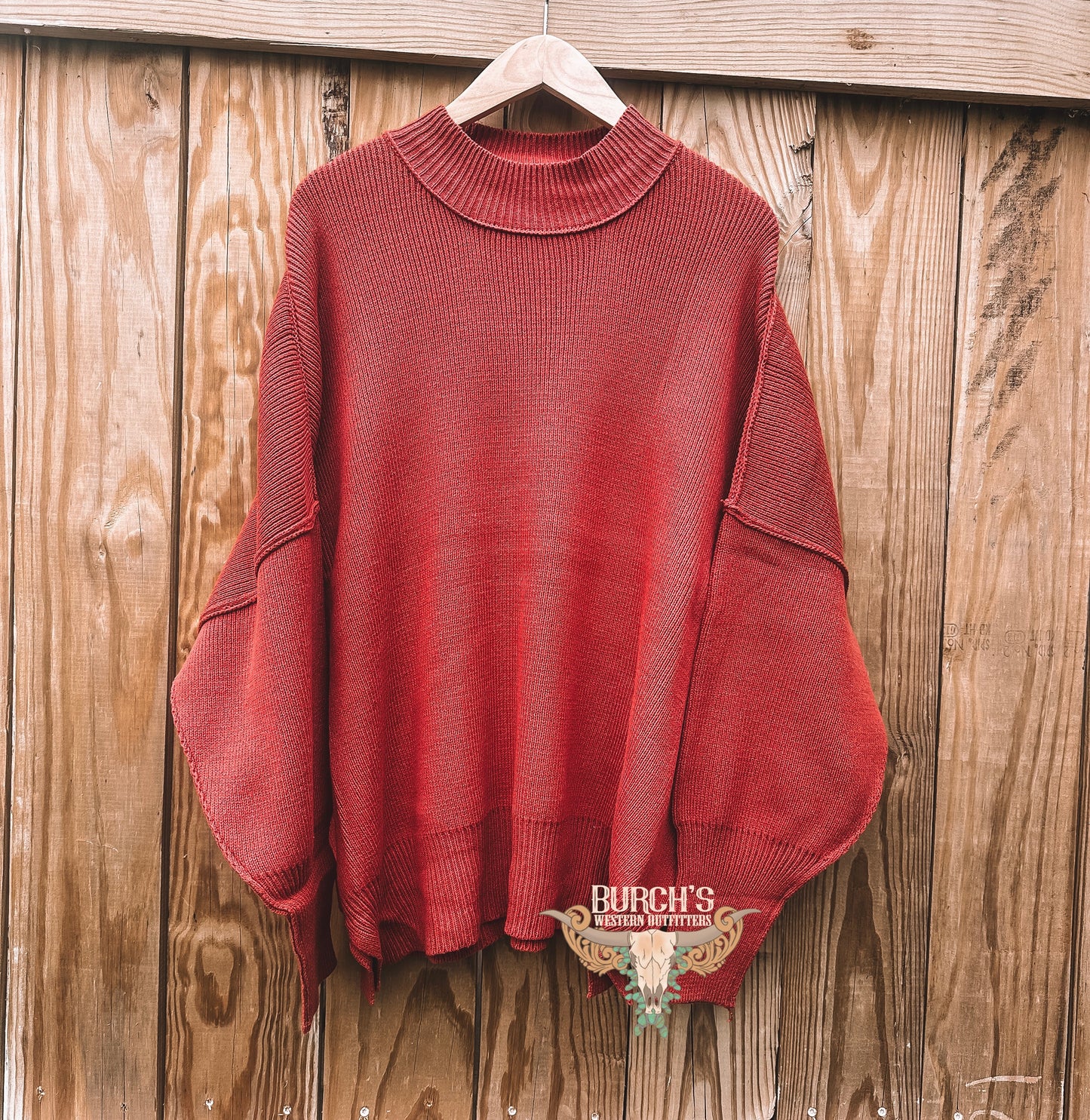 Oversized Rust Sweater