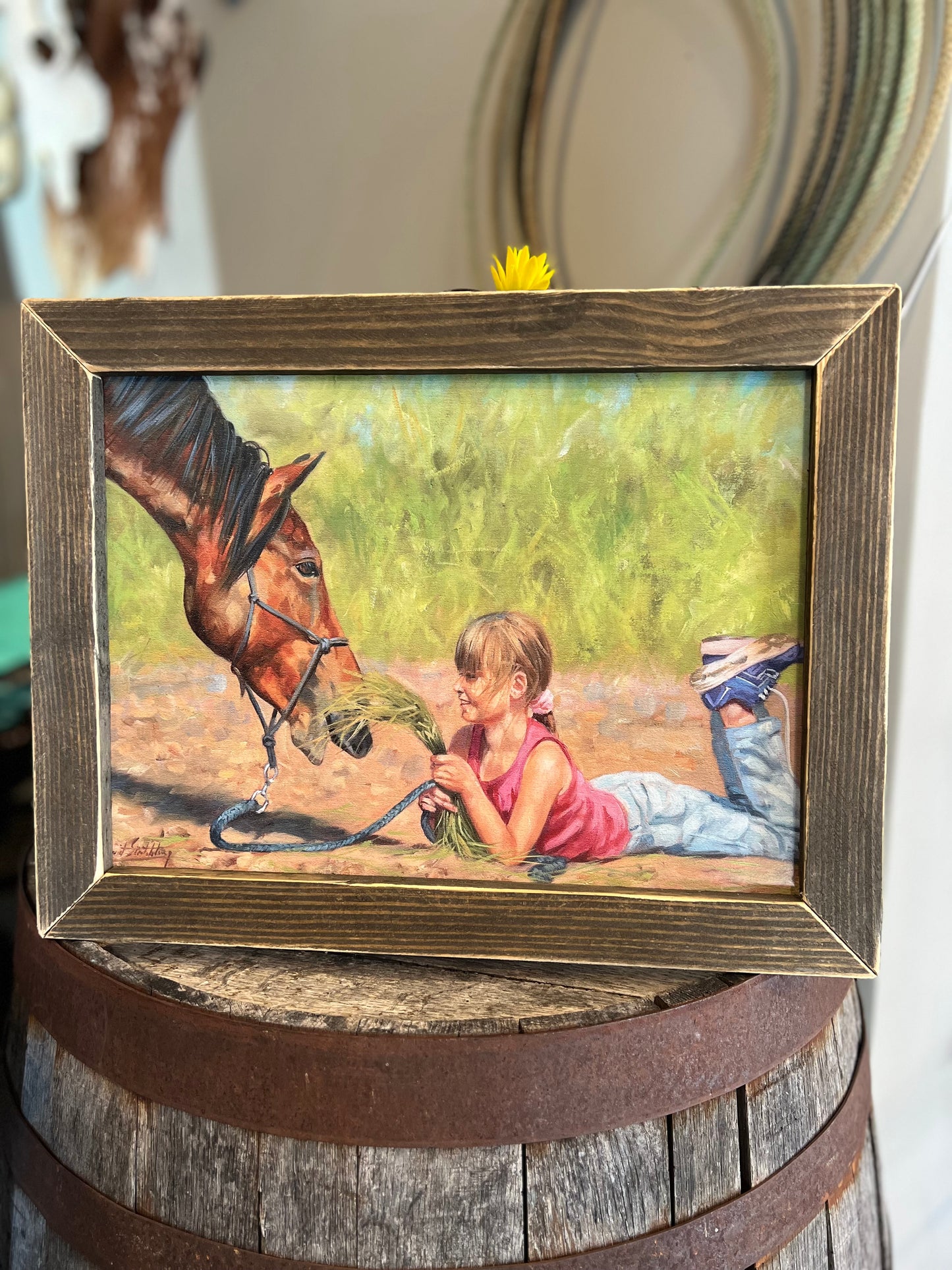 Little Cowgal’s Dream Framed Picture