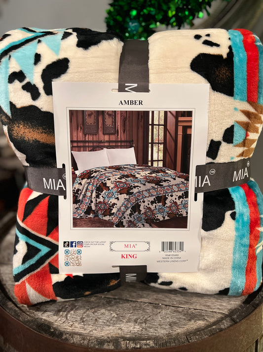 Amber King Size Blanket