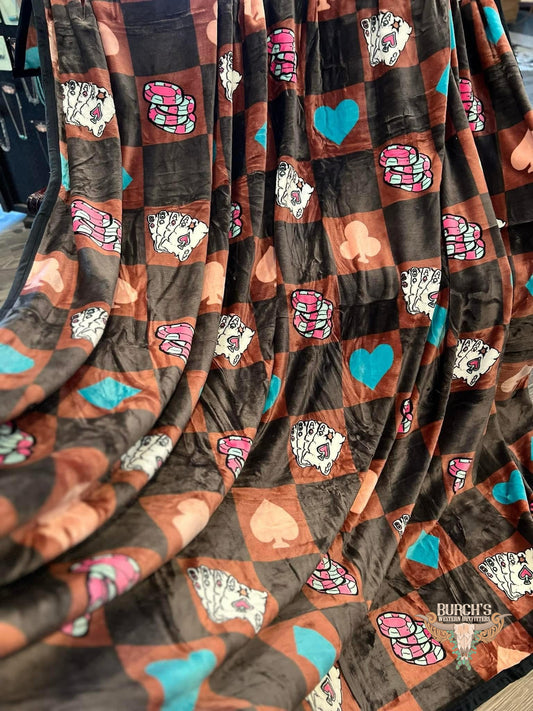 The Gambler Plush Blanket
