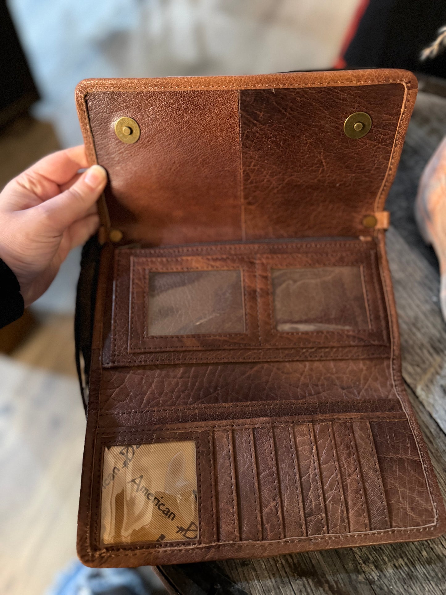 Cowhide Wallet + Strap