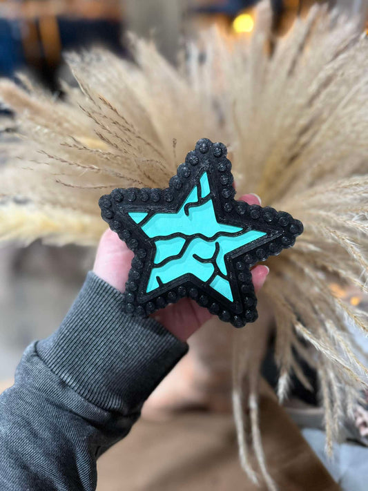 Turquoise Star Freshie