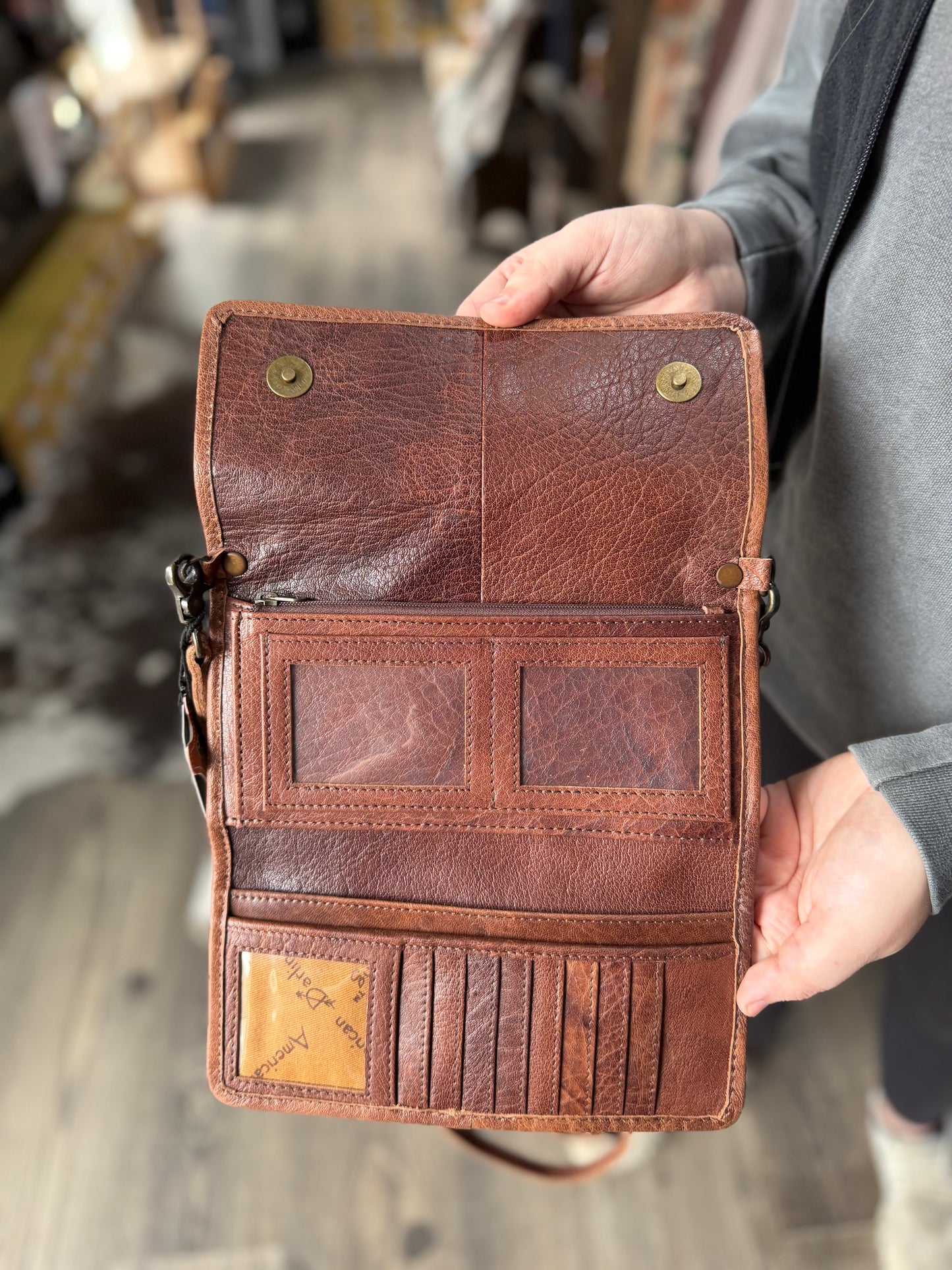 Cowhide Wallet Purse