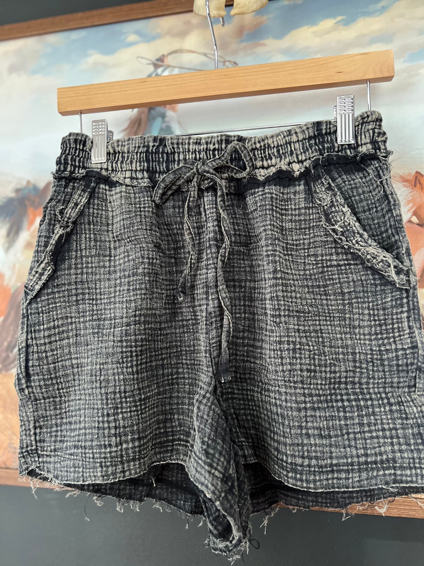 Smoke Mineral Wash Shorts