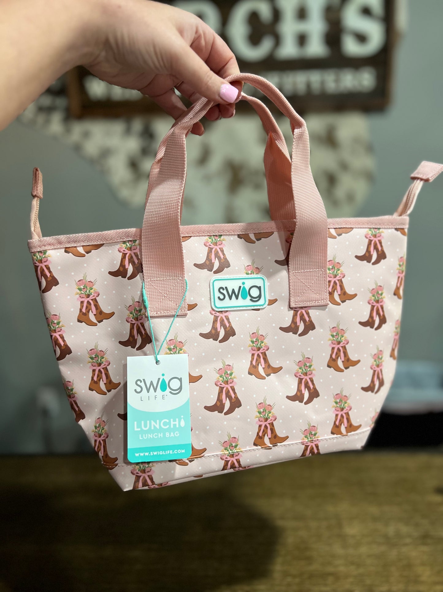 Floral Cowgirl Swig Lunchi Lunch Bag