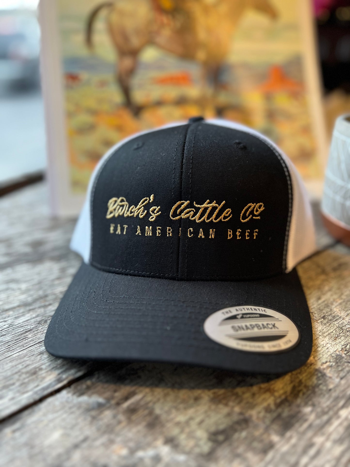 Burch’s Eat Beef Gold SnapBack