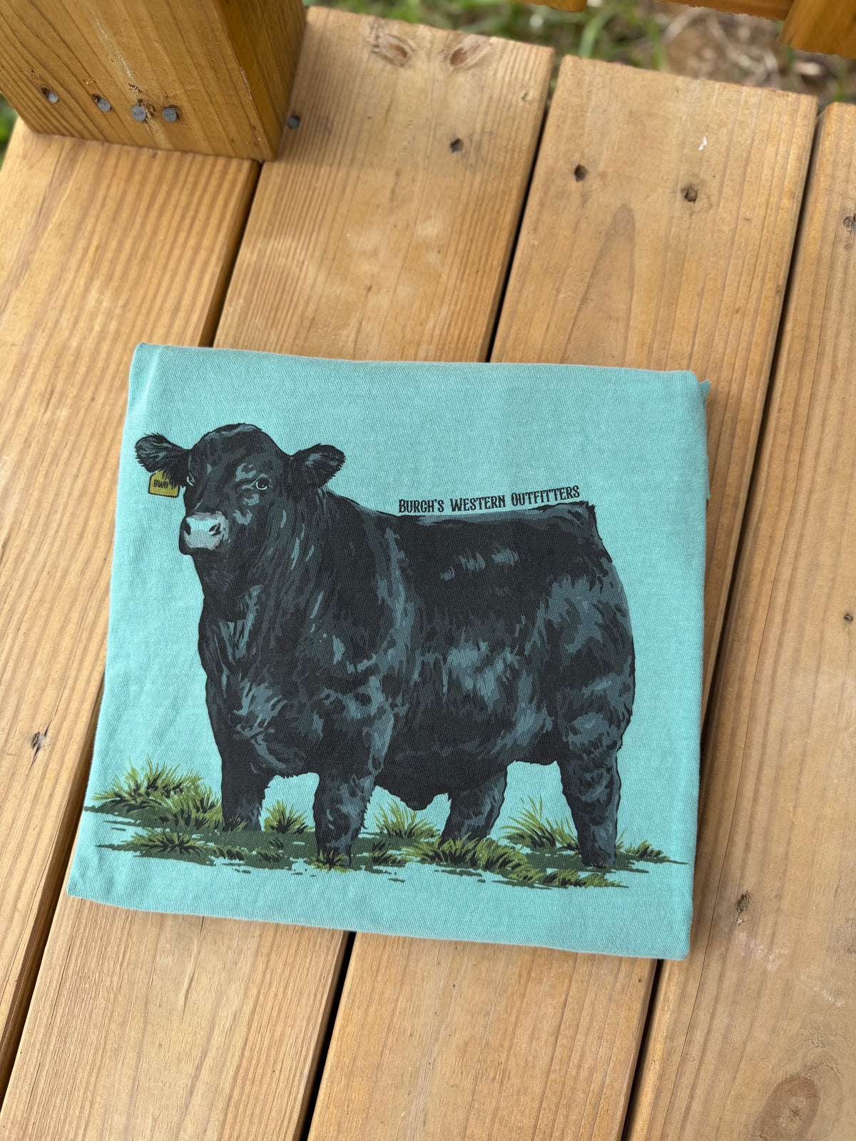 Seafoam Angus Bull Tee