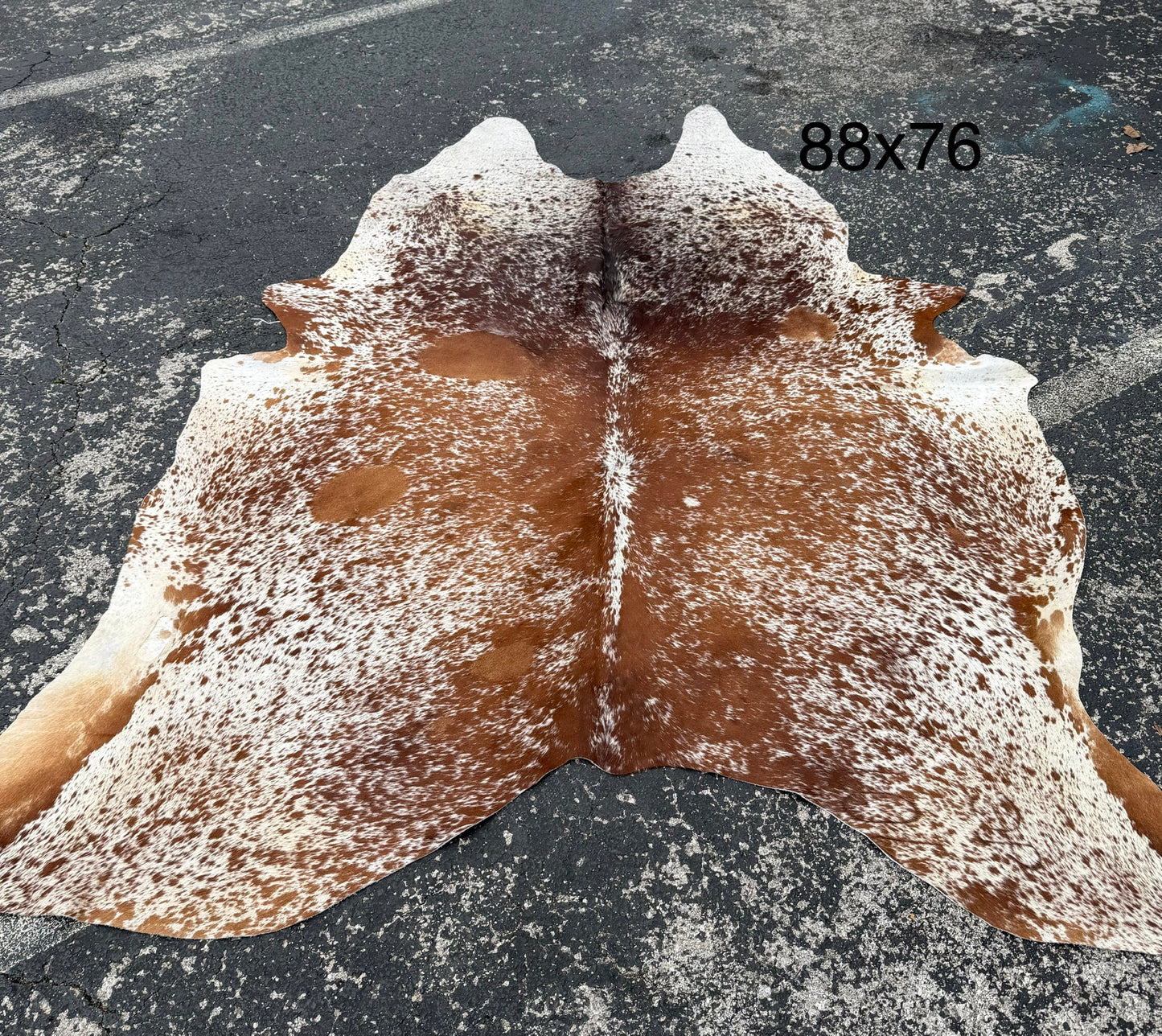 Blizzard Cowhide Salt & Pepper Rug