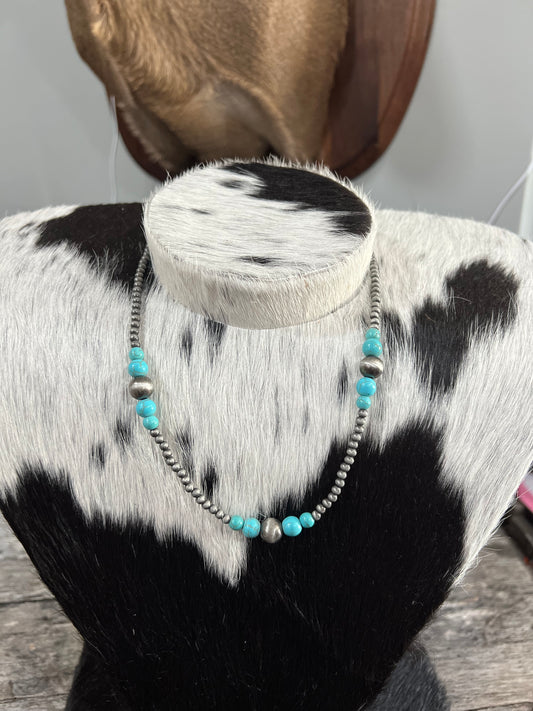 Souix Falls Turquoise Graduated Necklace