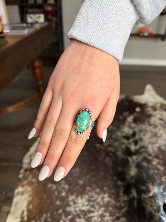 Royston Adjustable Turquoise Ring