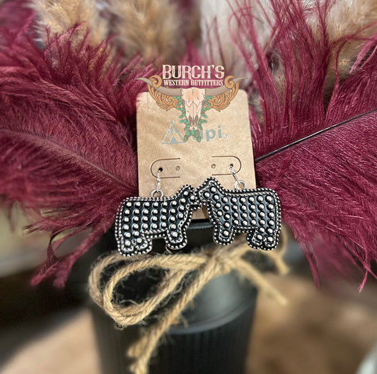 Bubble Cow Faux Dangles