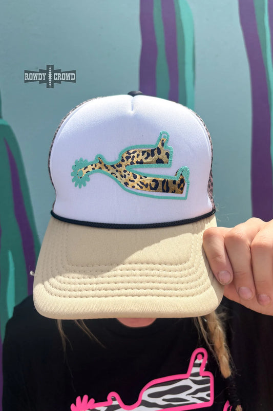 Turquoise Leopard Spur Me Cap