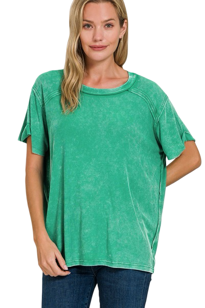 The Backroad Basic Top *Kelly Green