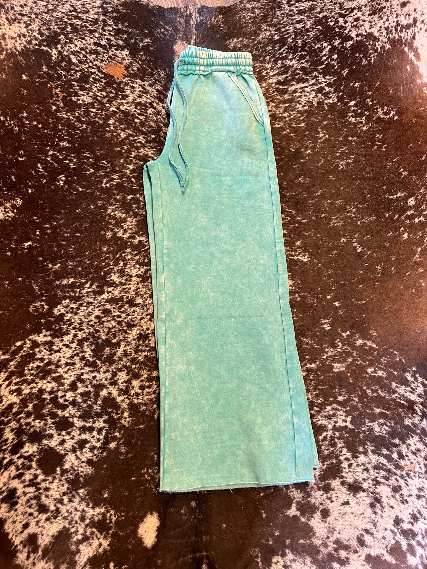 Turquoise Fleece Pocket Lounge Pants