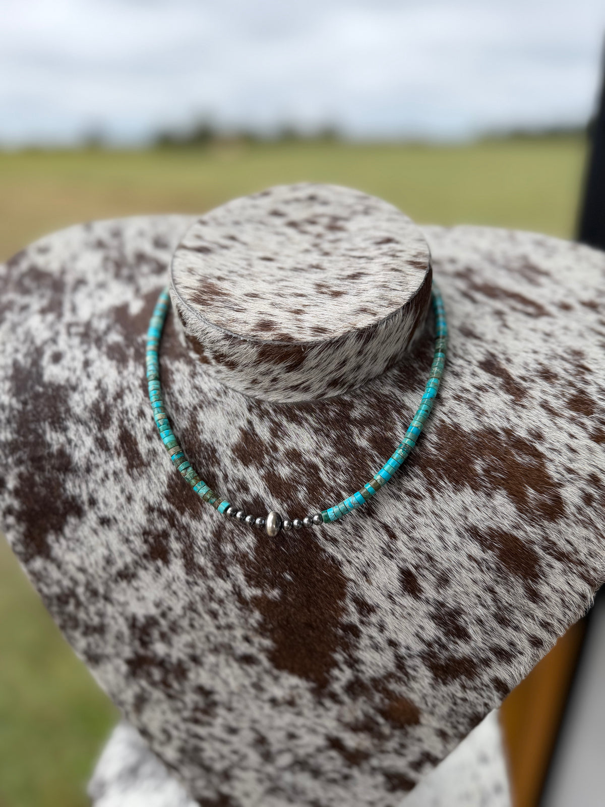 Turquoise Heishi Necklace