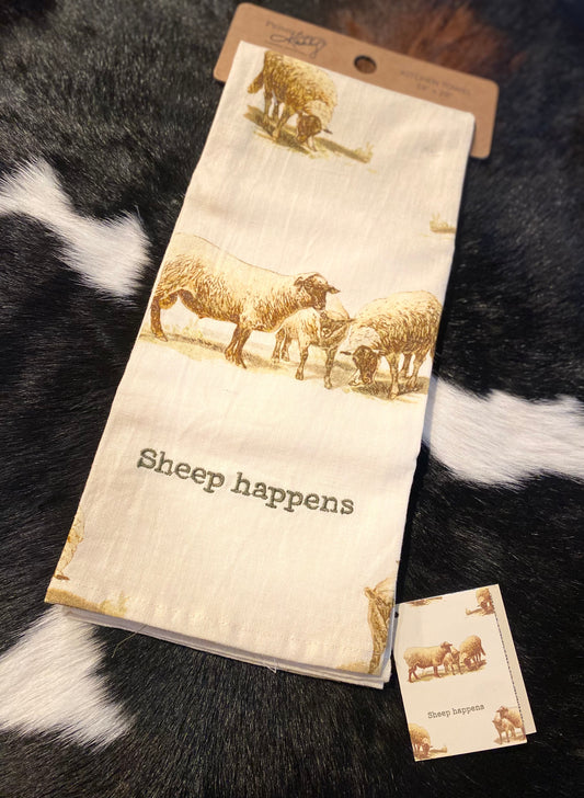 Kitchen Towel - Sheep Happens