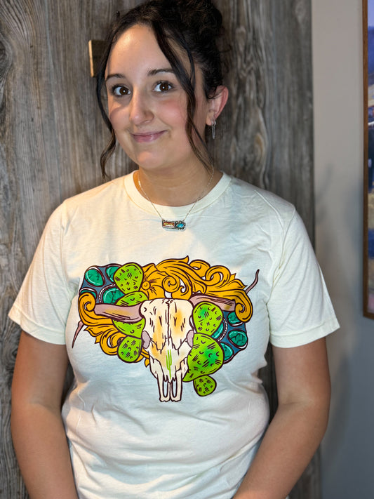 Tooled Cacti Longhorn Tee