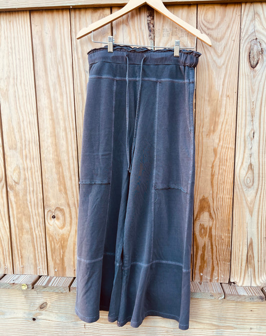 Brown Mineral Wash Pants
