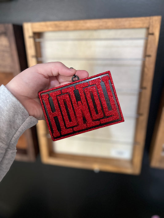 Red Glitter Howdy Freshie- Salty Heifer